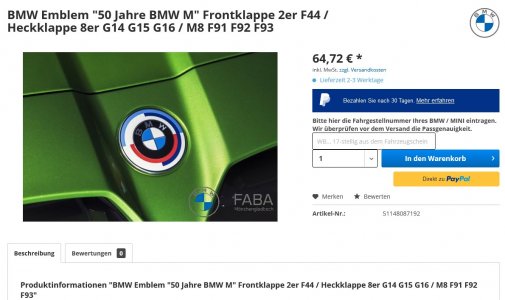BMW Emblem auf Motorhaube & Heckklappe wechseln / tauschen!