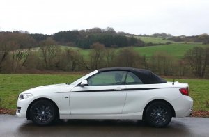 Cabrio 220d WR im Regen.JPG