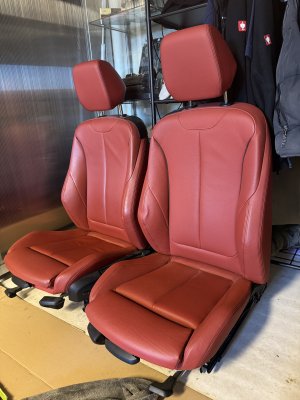 BMW F22 Innenausstattung Leder Rot M235i